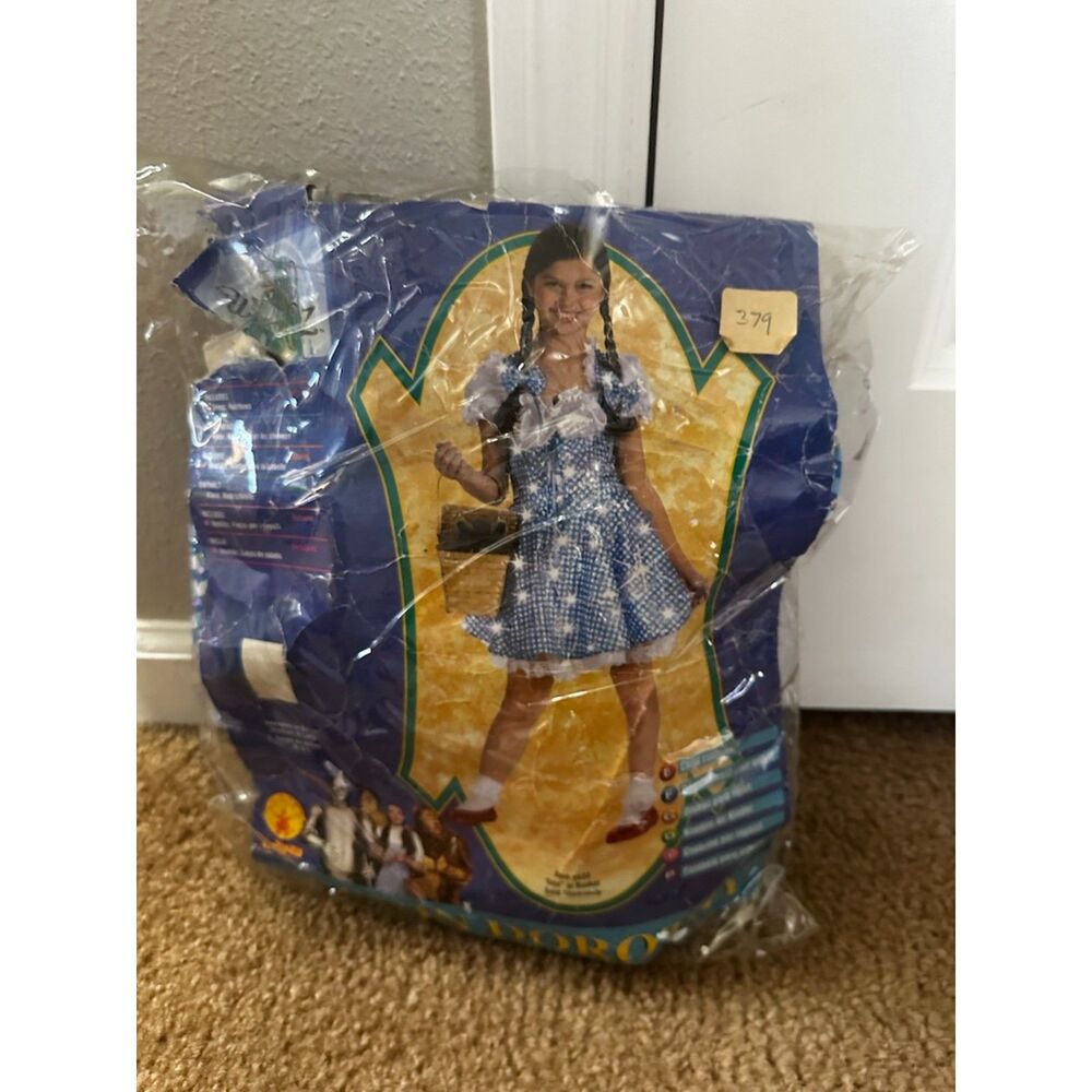 Wizard of Oz Dorthy Costume with Wig Size Medium 8-10